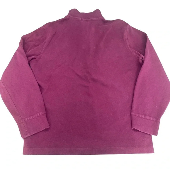 Men’s EUC Polo Ralph Lauren Quarter Zip Pullover. Burgundy. Estate Rib, Medium. - Picture 2 of 6